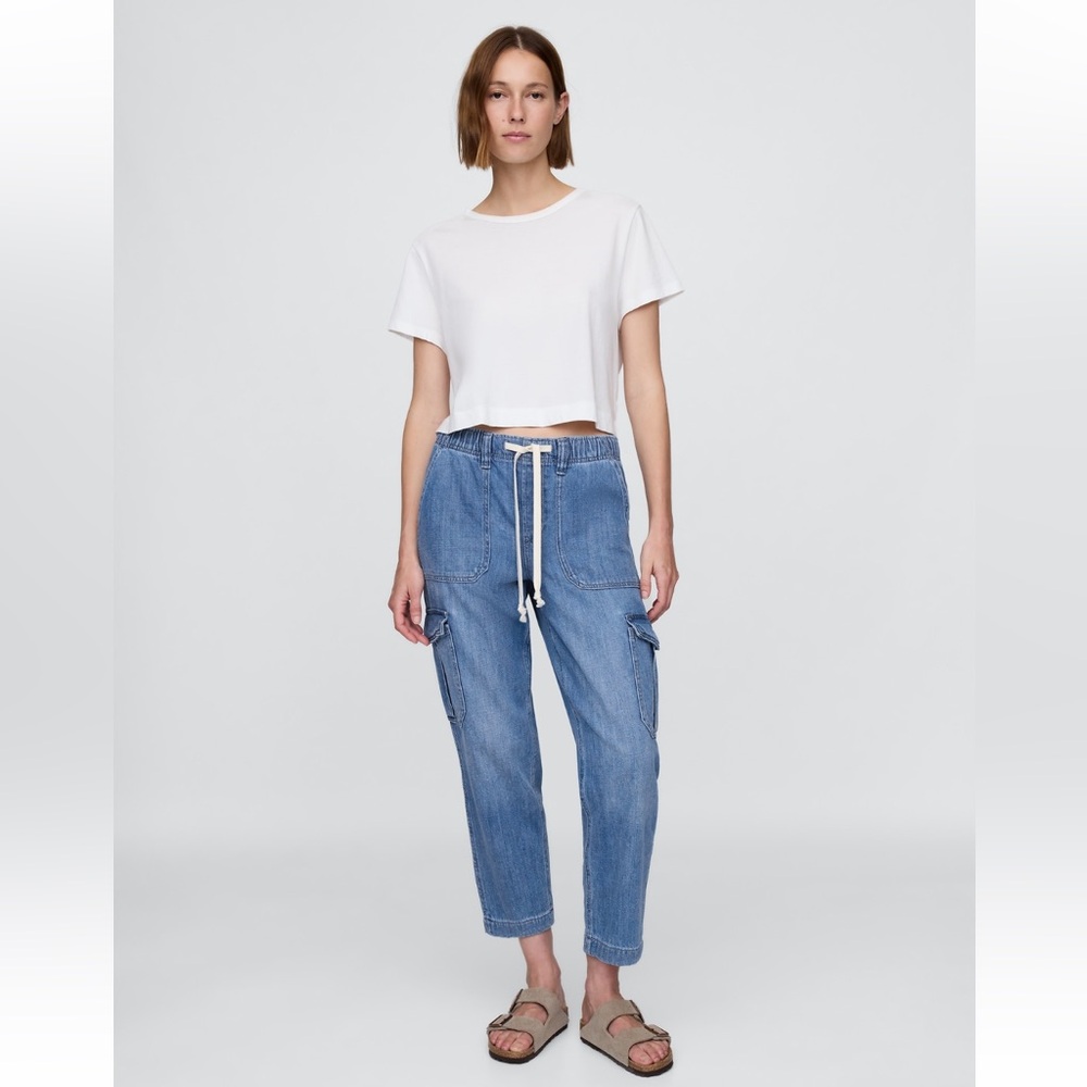 GAP Denim Easy Cargo Joggers